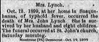 Lynch, Mrs. John